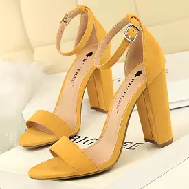 2023 Sexy High Heels New Women Pumps Comfort Women Shoes Block Heels Ladies Shoes Buckle Women Heels Female Shoes Women Sandals