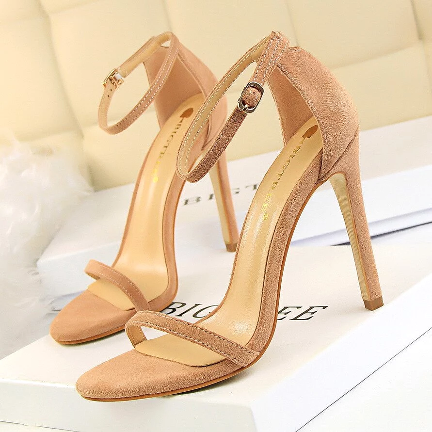 2023 Sexy High Heels New Women Pumps Comfort Women Shoes Block Heels Ladies Shoes Buckle Women Heels Female Shoes Women Sandals