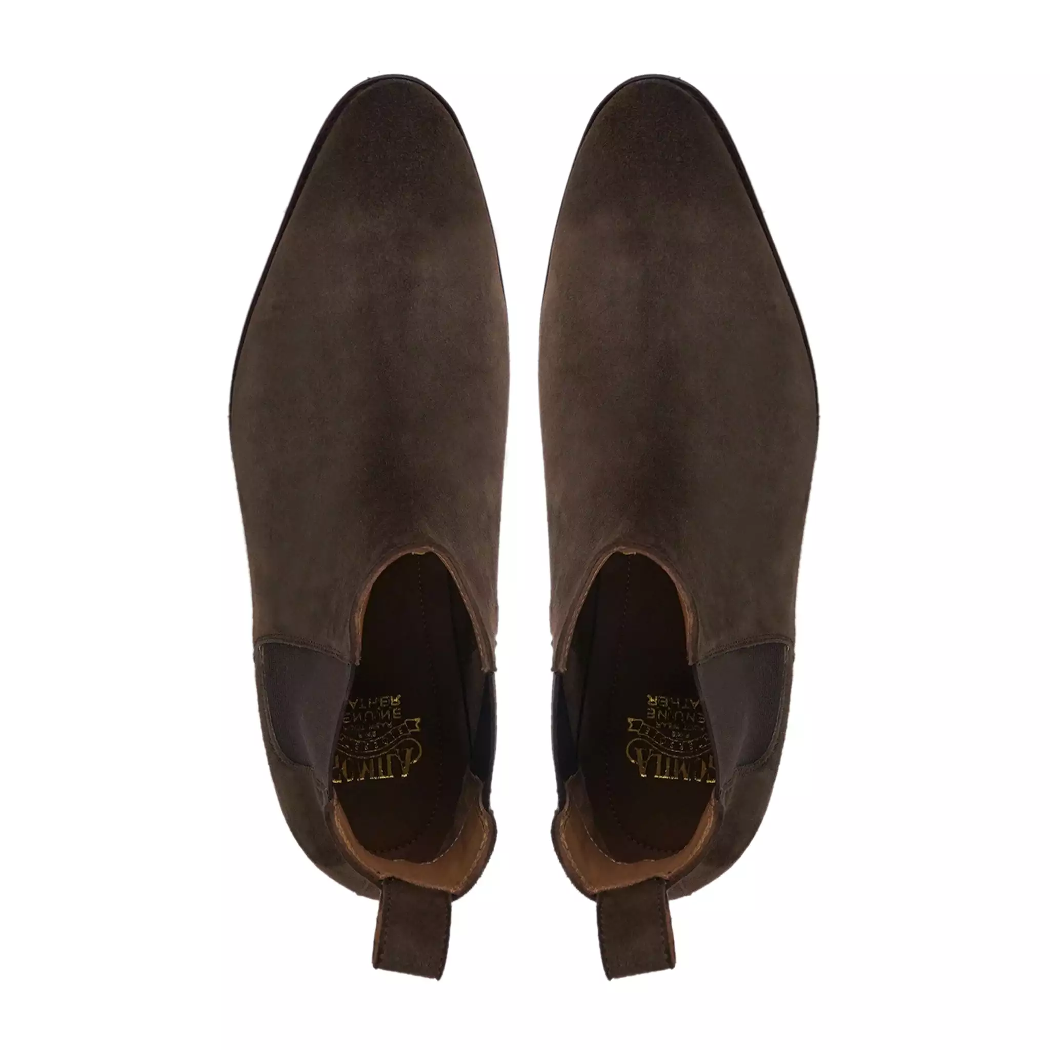 AALST - DARK BROWN KID SUEDE CHELSEA