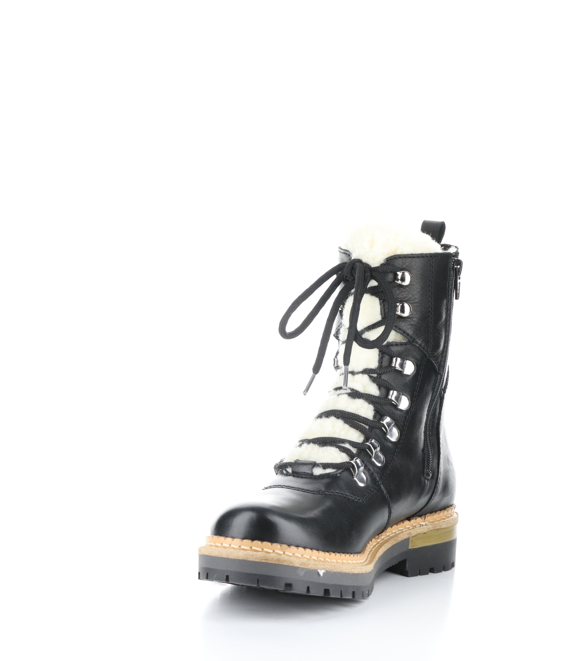 ADA BLACK Round Toe Boots