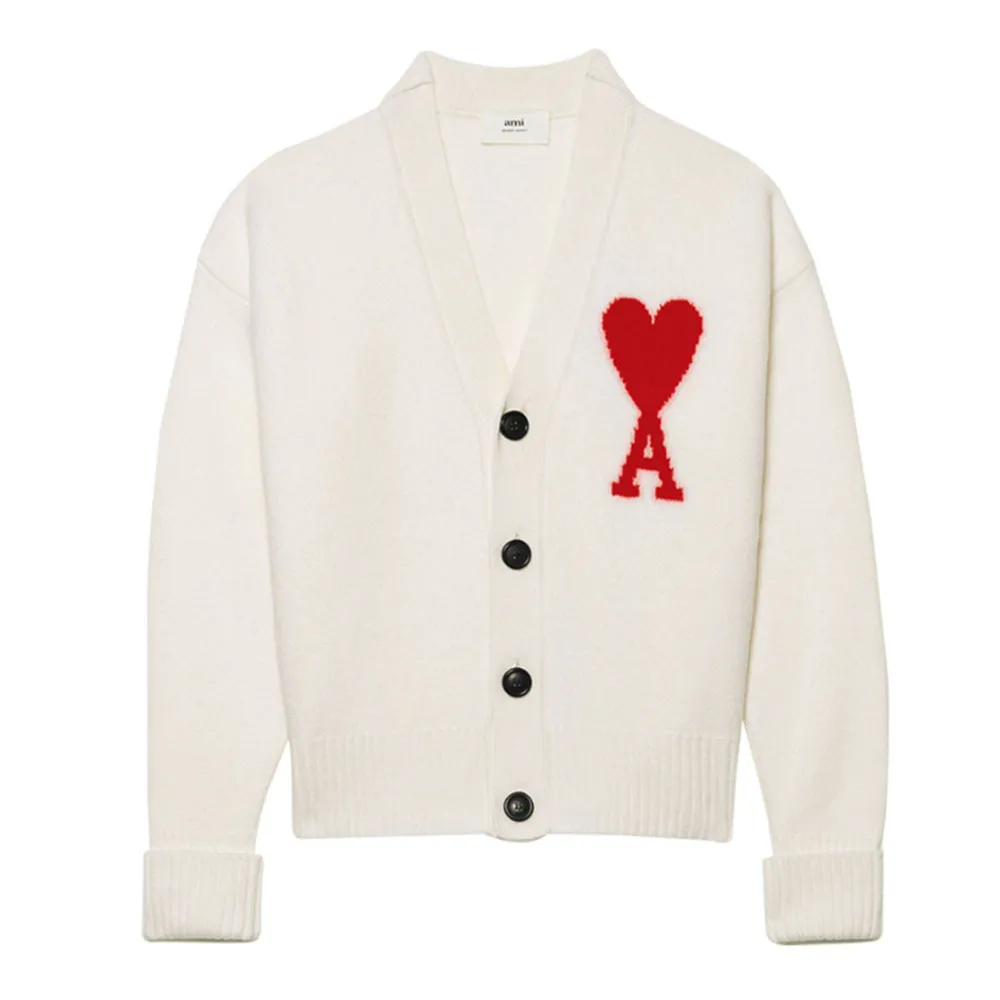 AMI PARIS  |Heart Unisex Wool Street Style Plain Logo Designers