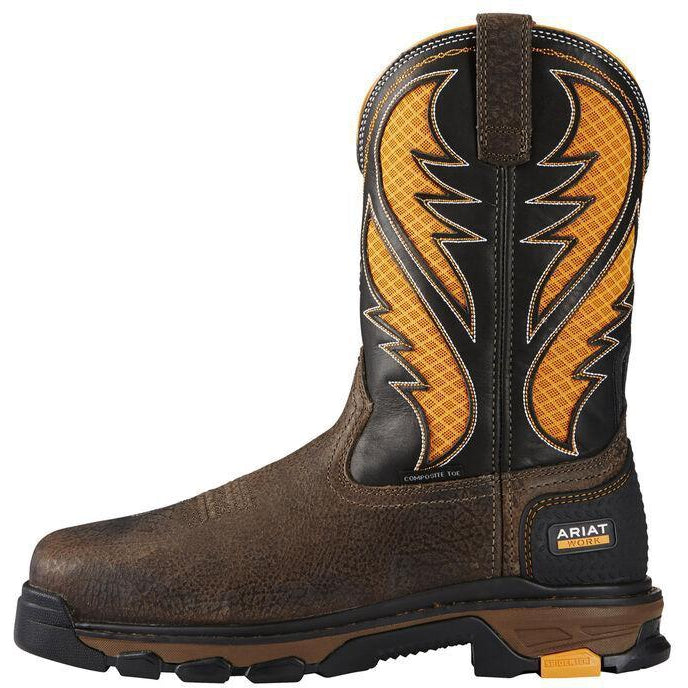 Ariat Men's Intrepid VentTEK 11 Comp Toe Work Boot - Brown - 10020072