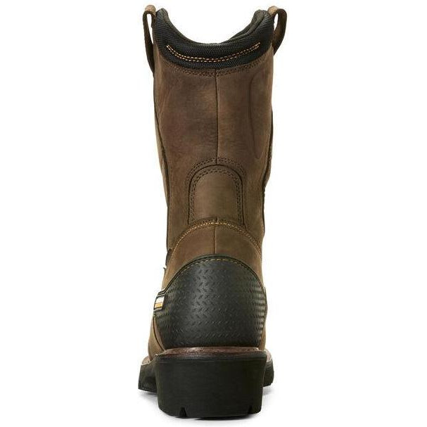 Ariat Men's Powerline 11 Comp Toe WP 400g Wellington Work Boot- Brown - 10018569