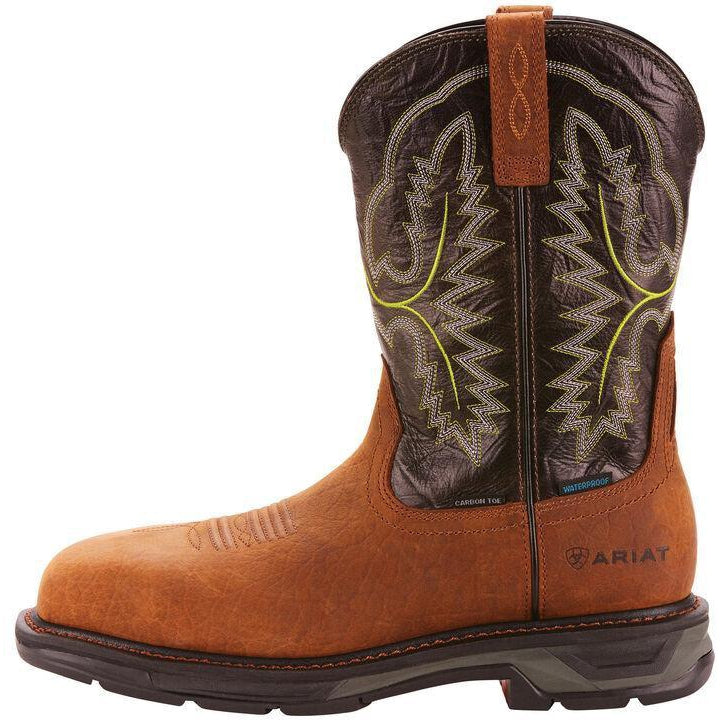 Ariat Men's WorkHog XT 11 Carbon Toe WP Western Work Boot - Bark - 10024966