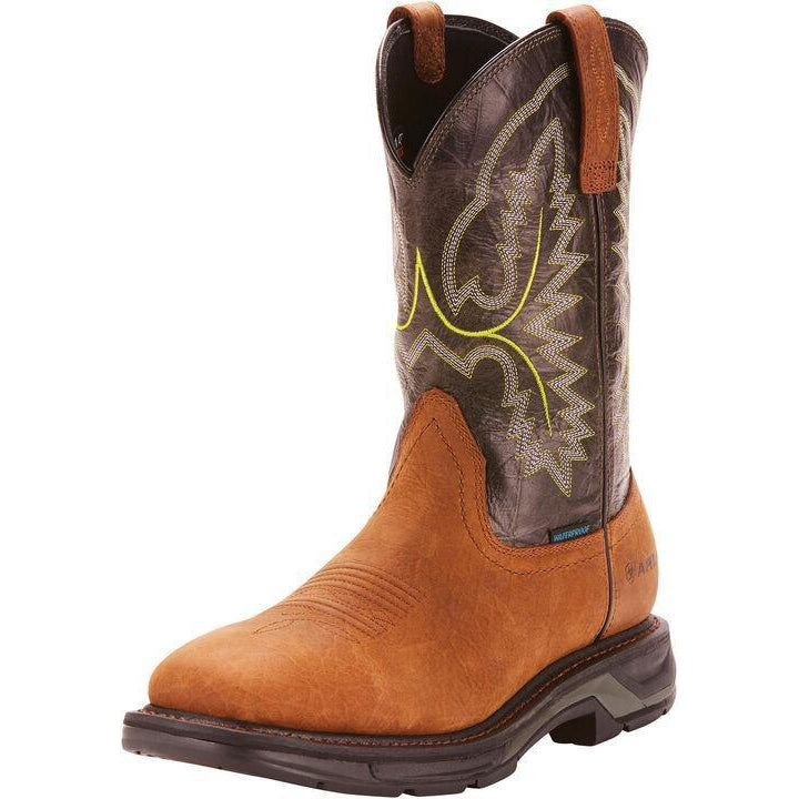 Ariat Men's WorkHog XT 11 Soft Toe WP Work Boot - Tumbled - 10024971