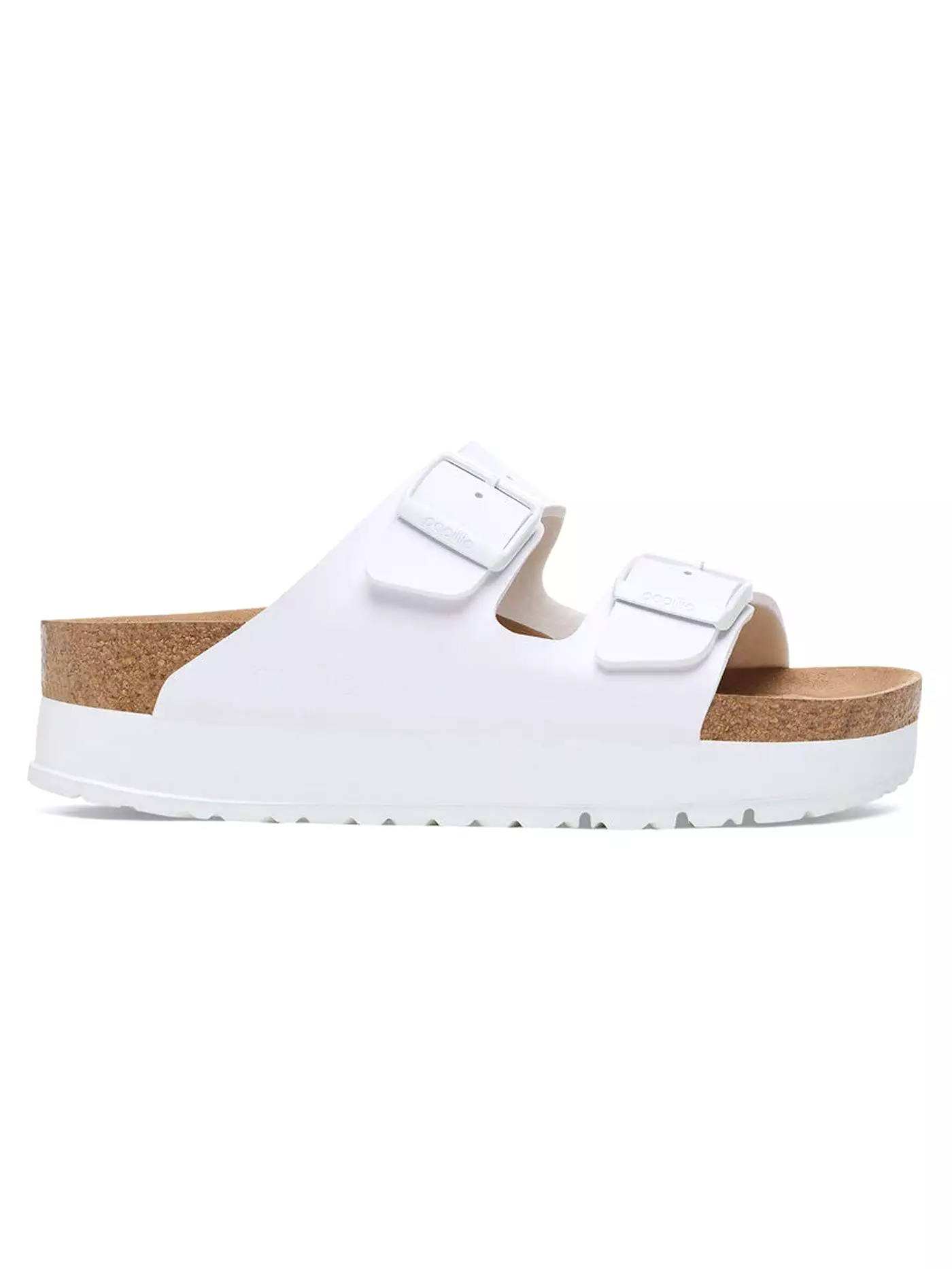 Arizona Flex Platform Vegan Birko-Flor N White Sandals