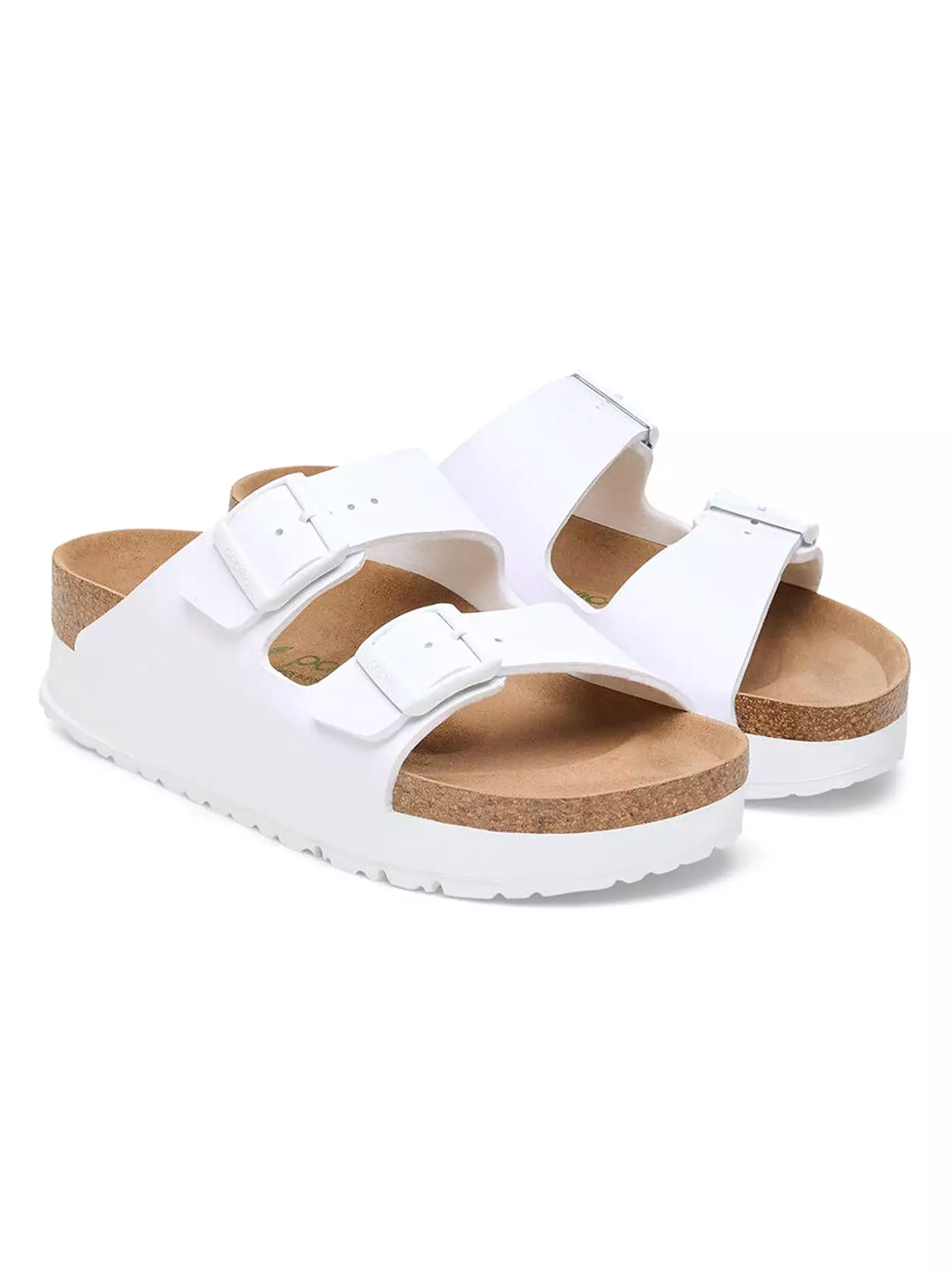 Arizona Flex Platform Vegan Birko-Flor N White Sandals