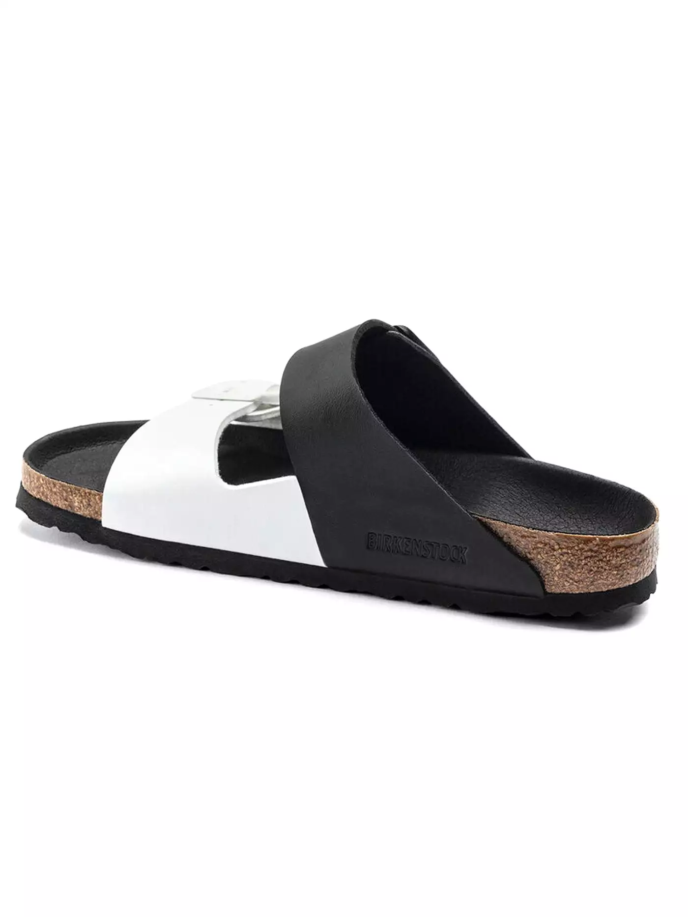 Arizona Split Birko-Flor N Black/White Sandals