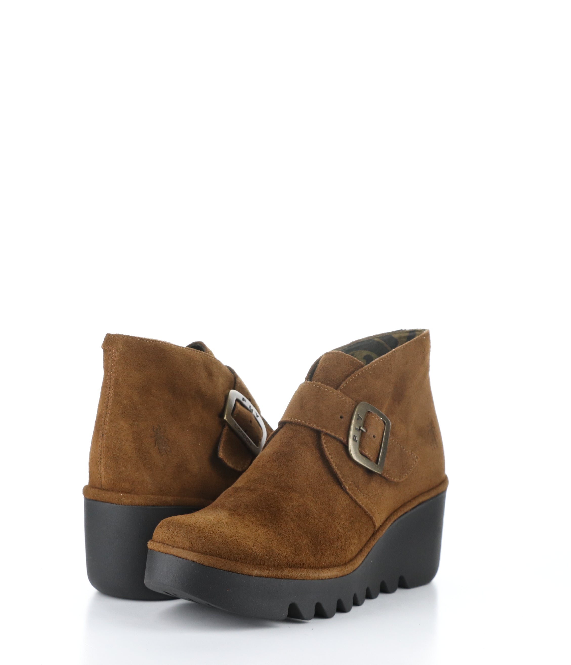 BIRT397FLY 002 CAMEL Round Toe Boots