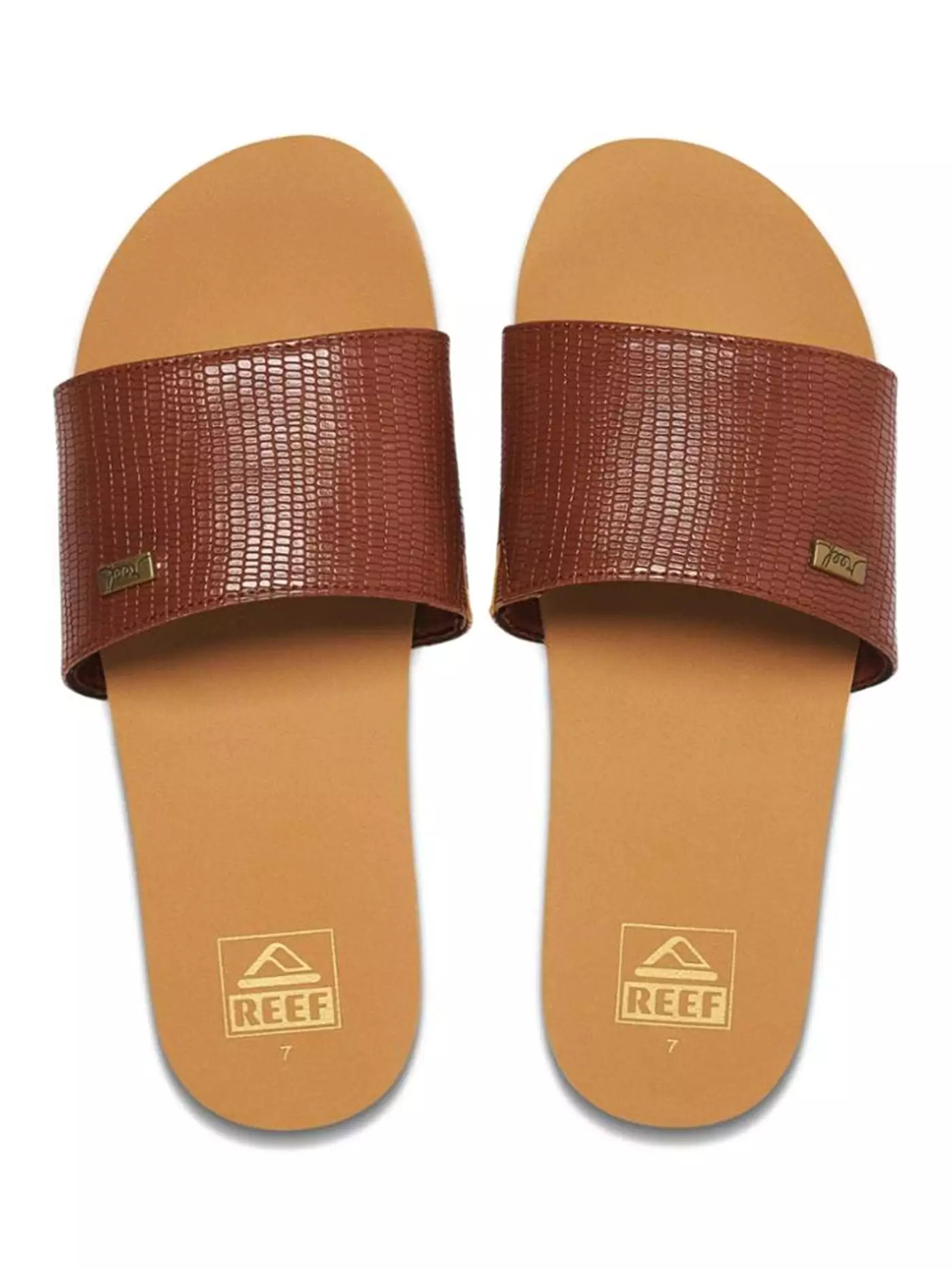 Bliss Nights Slide Brunette Sandals