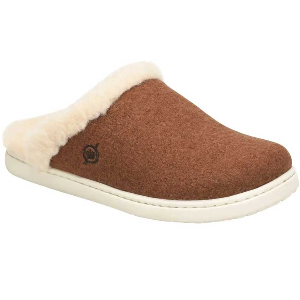 Born Zoe Comfort Clog Brown Wool (Women's)