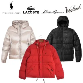 Branded Puffer Jackets *Polo*Lacoste*WoolRich*EddieBauer* 10 Pieces