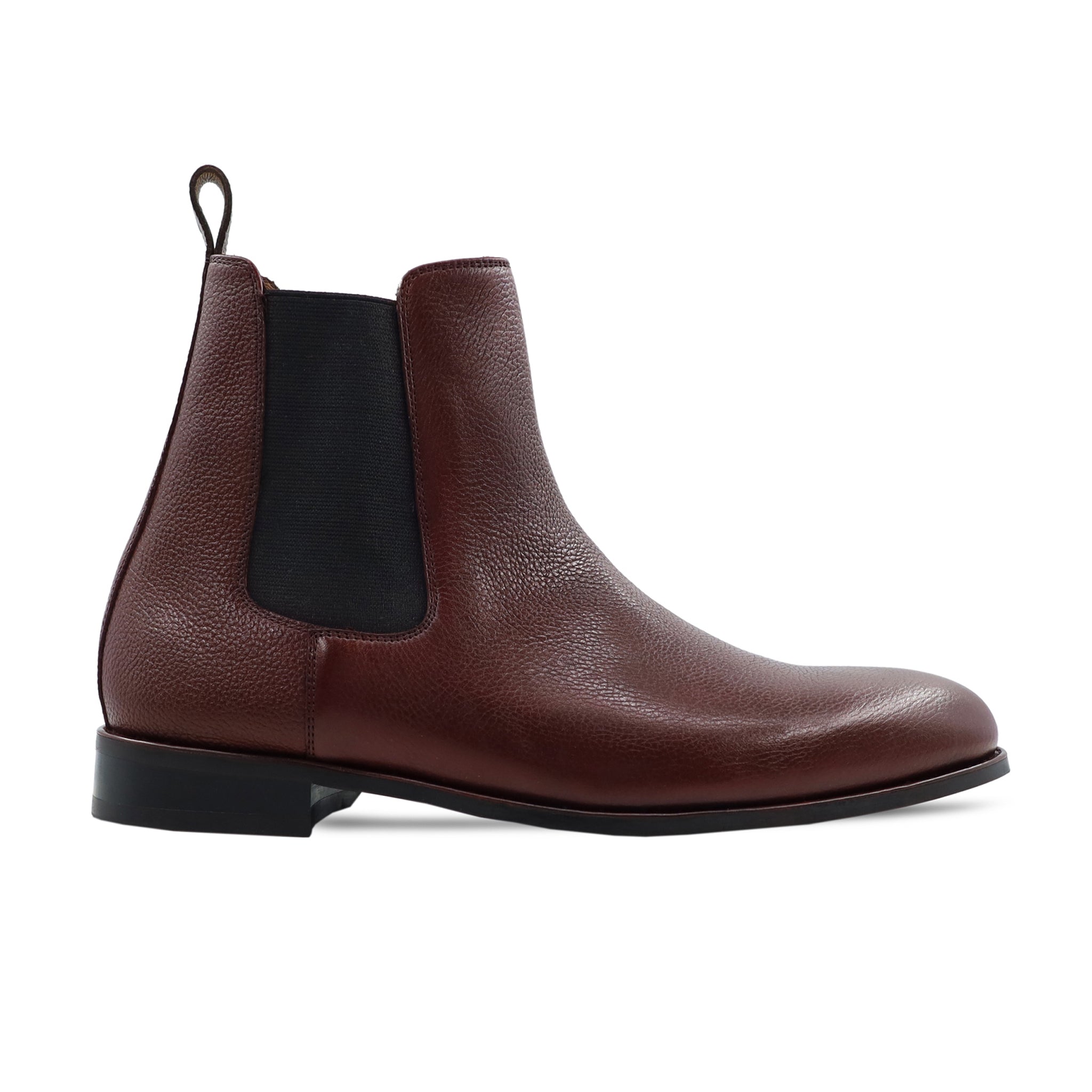 Camellia - Men's Oxblood Pebble Grain Chelsea Boot