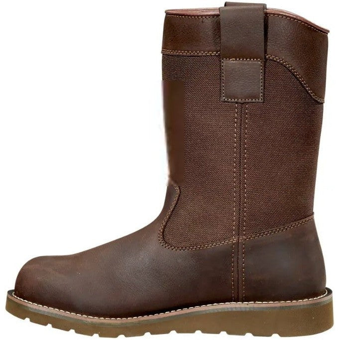 Carhartt Men's 10 Steel Toe WP Wedge Wellington Work Boot -Brown- FW1230-M