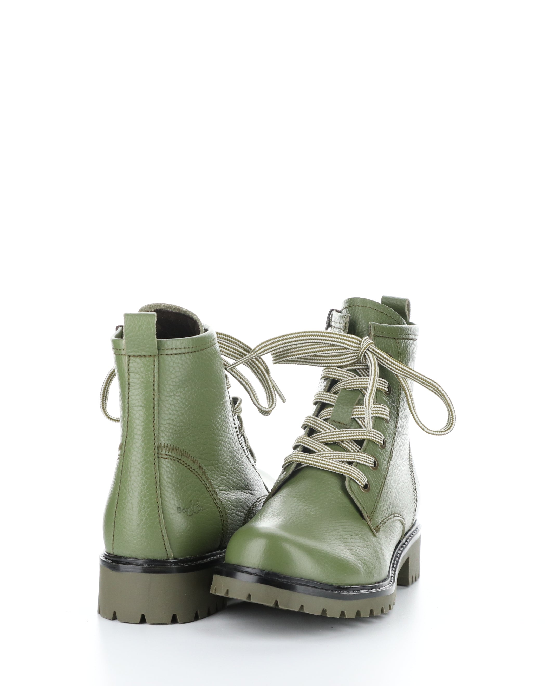 CARINAS OLIVE Round Toe Boots