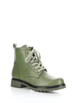 CARINAS OLIVE Round Toe Boots