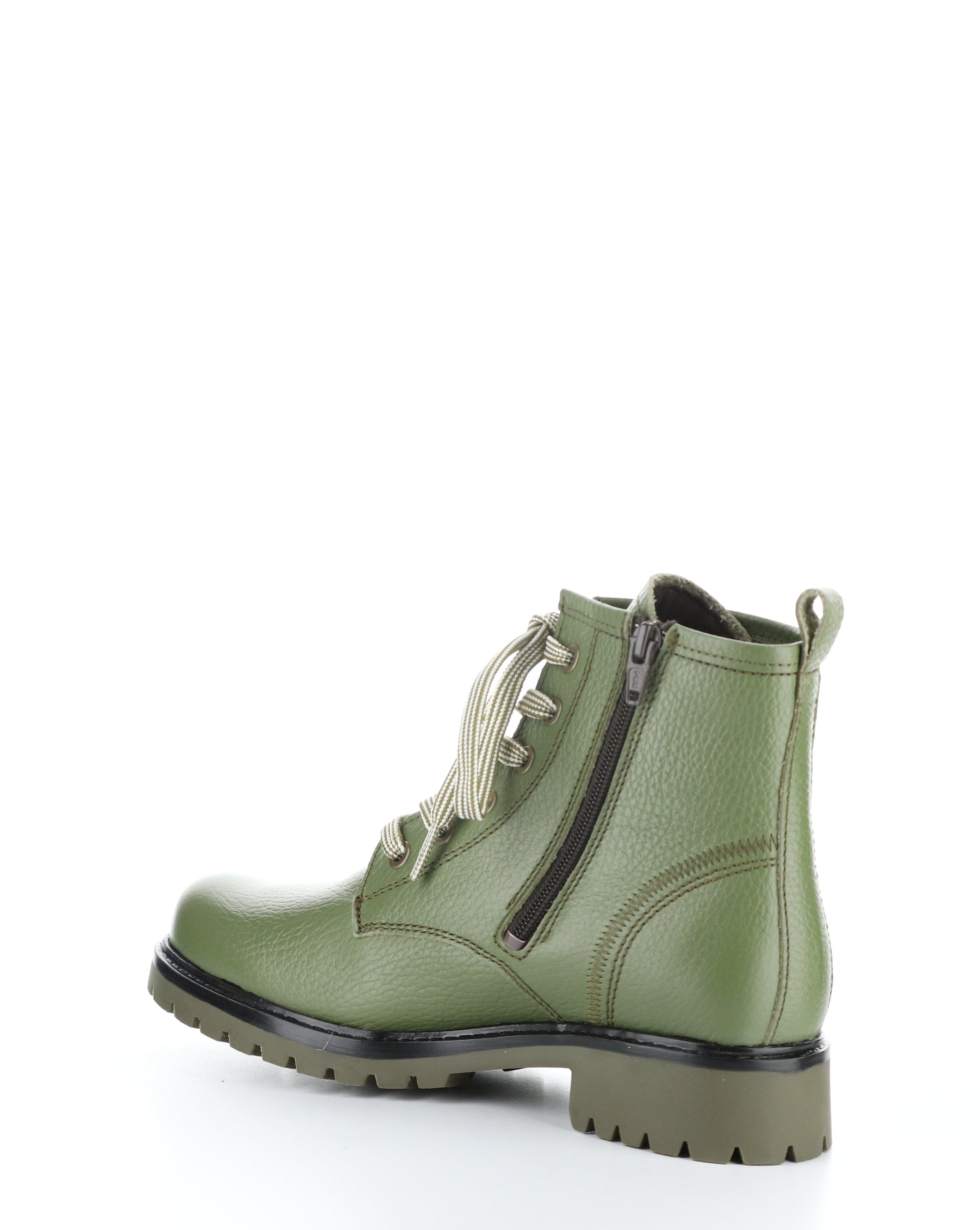 CARINAS OLIVE Round Toe Boots