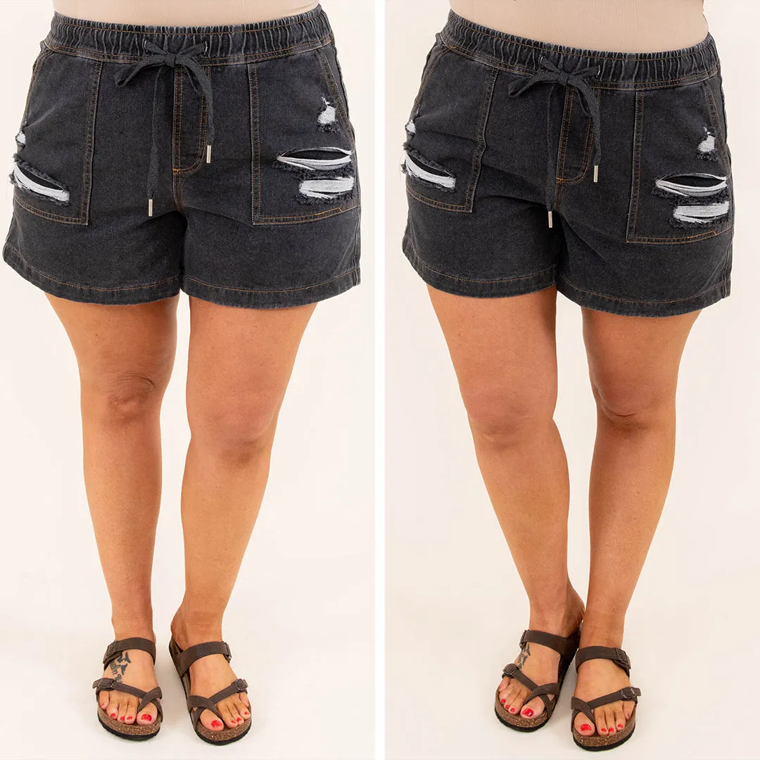 Catch The Tide Shorts, Black