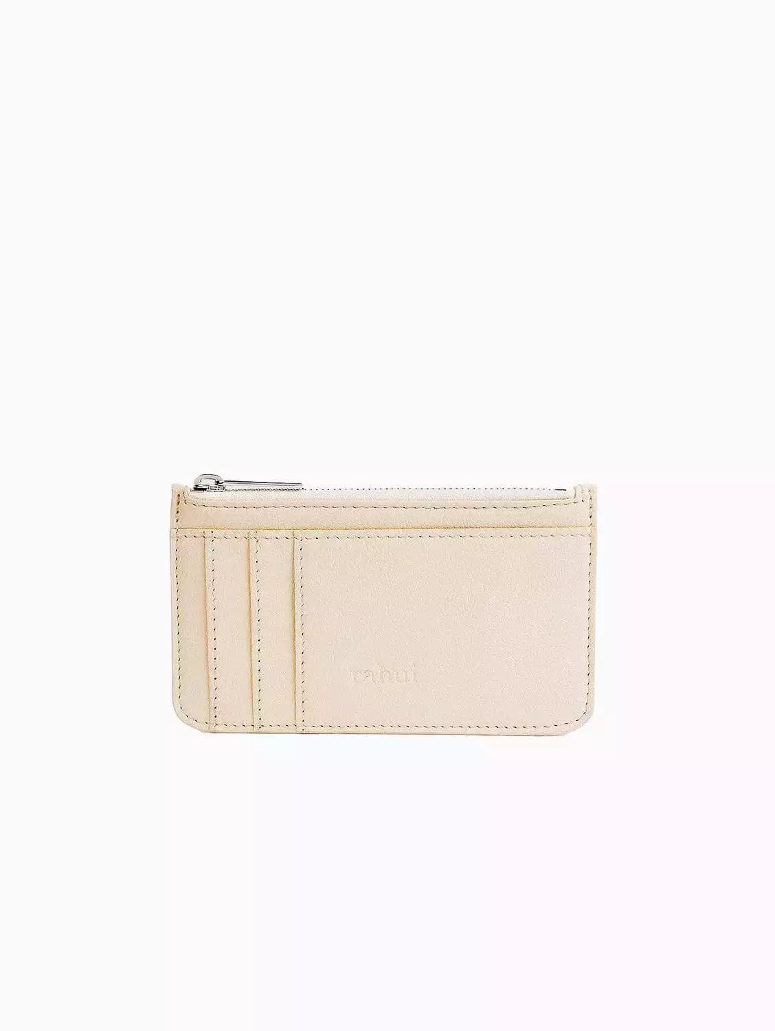 Cedar Piatex Leather Vegan Zip Wallet | Natural