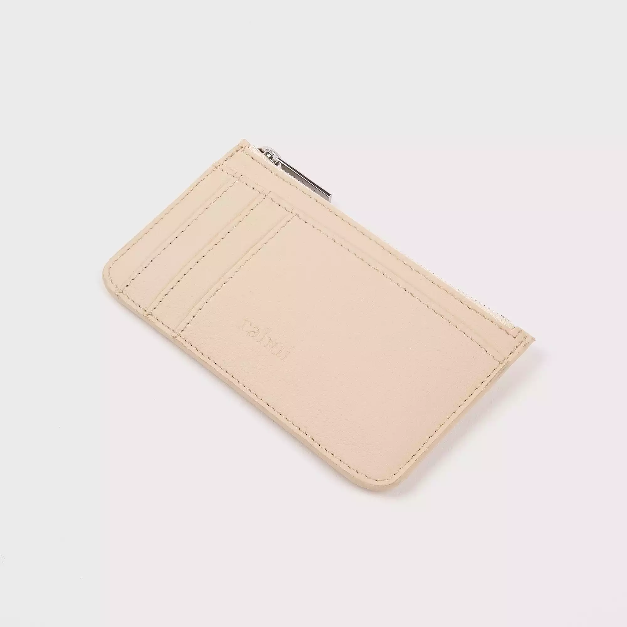 Cedar Piatex Leather Vegan Zip Wallet | Natural