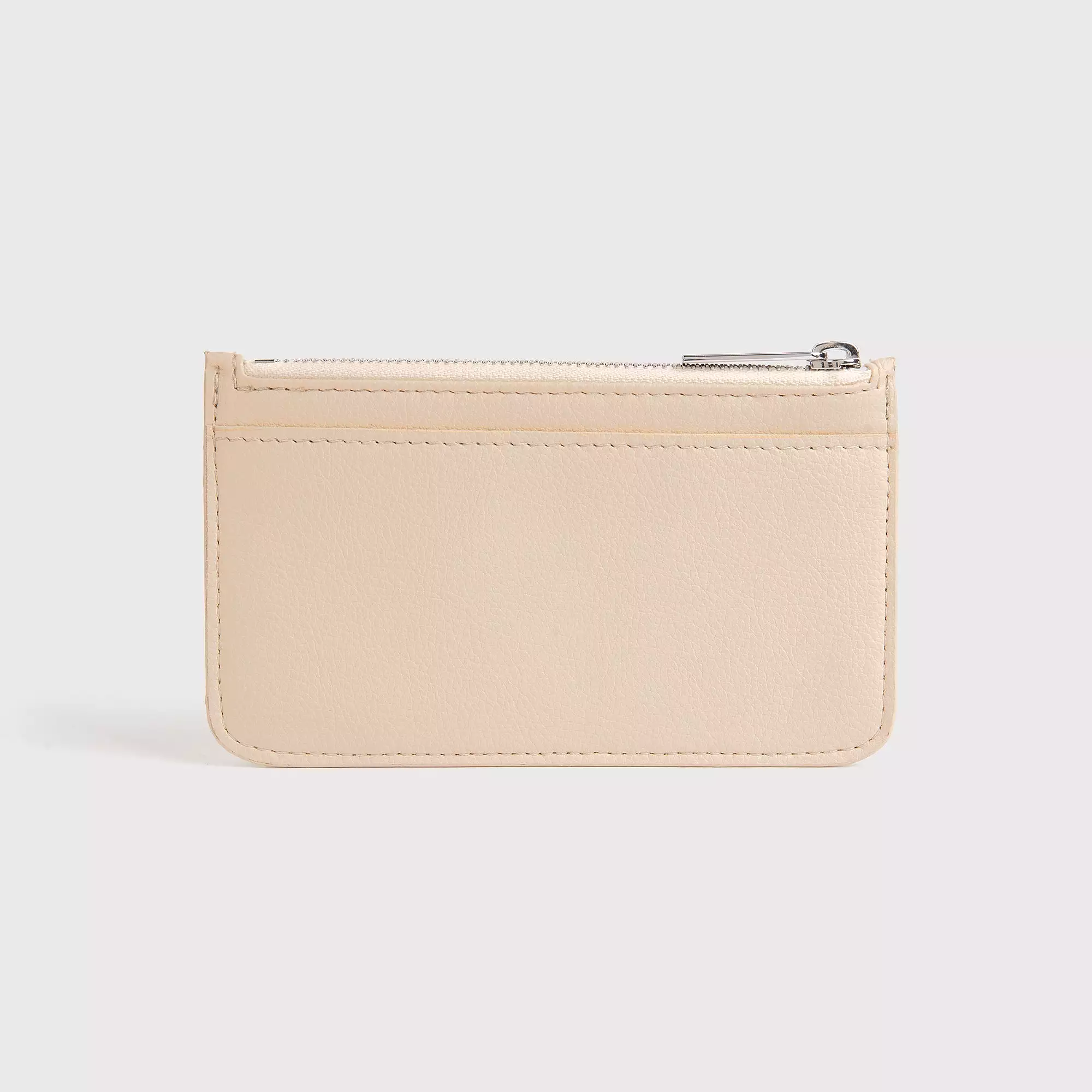 Cedar Piatex Leather Vegan Zip Wallet | Natural