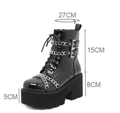 Chains-Buckles Gosh Boots