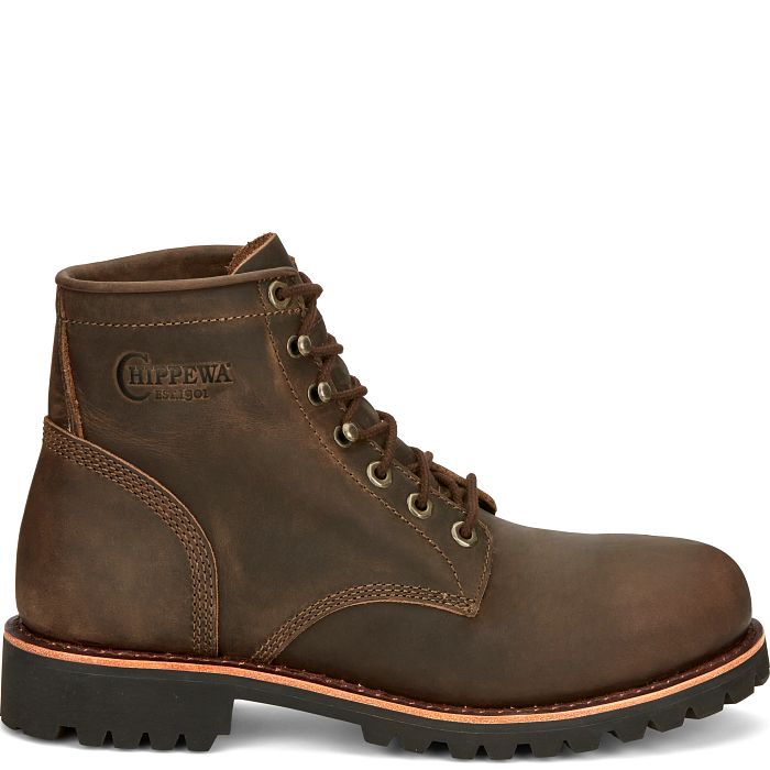 Chippewa Men's Classic 2.0 6 Steel Toe Work Boot - Brown - NC2081