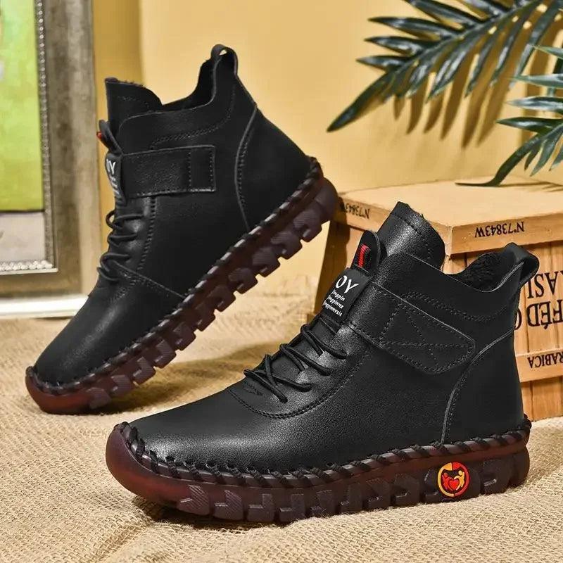 Chucky Heel Ankle Snow Boots