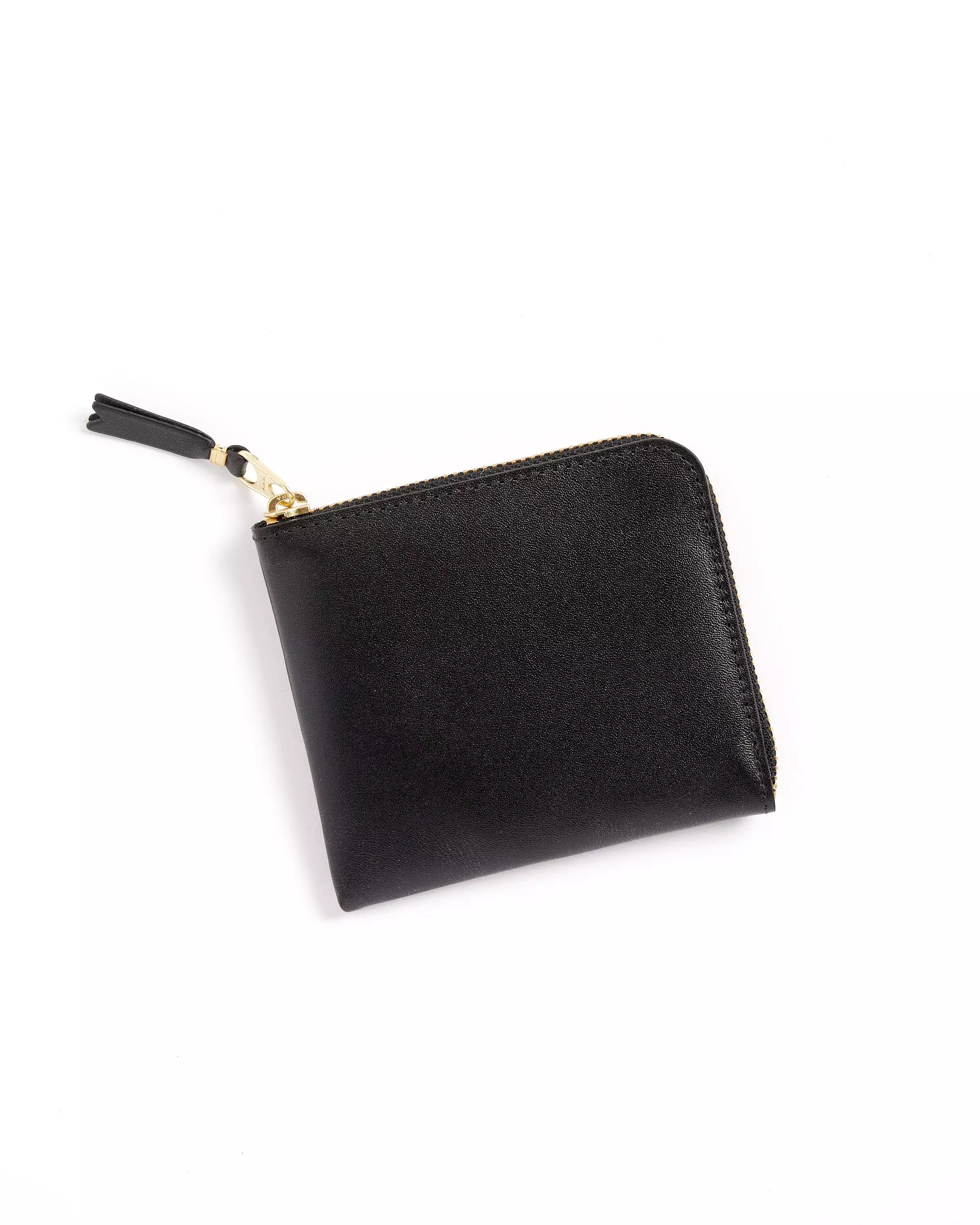 Classic Half Zip Wallet in Black