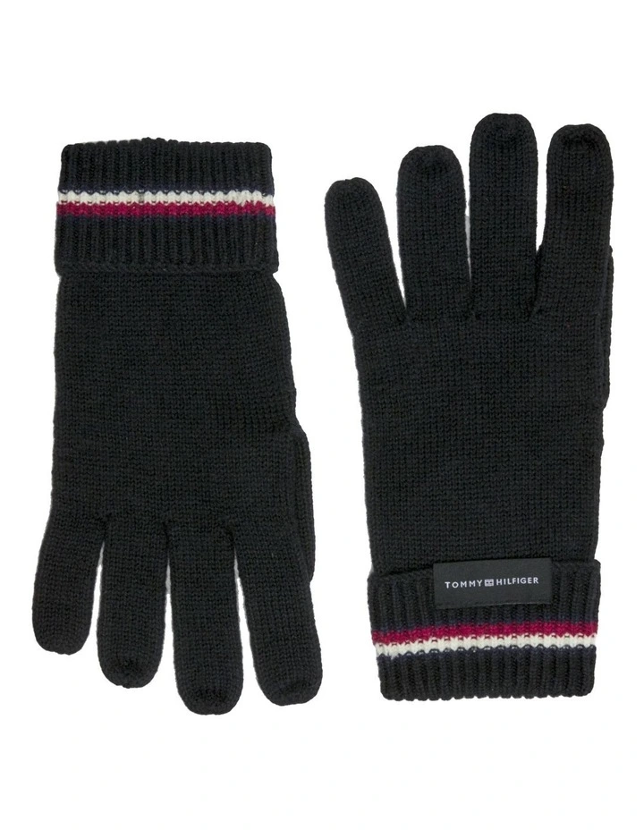 Corporate Knit Gloves in Black