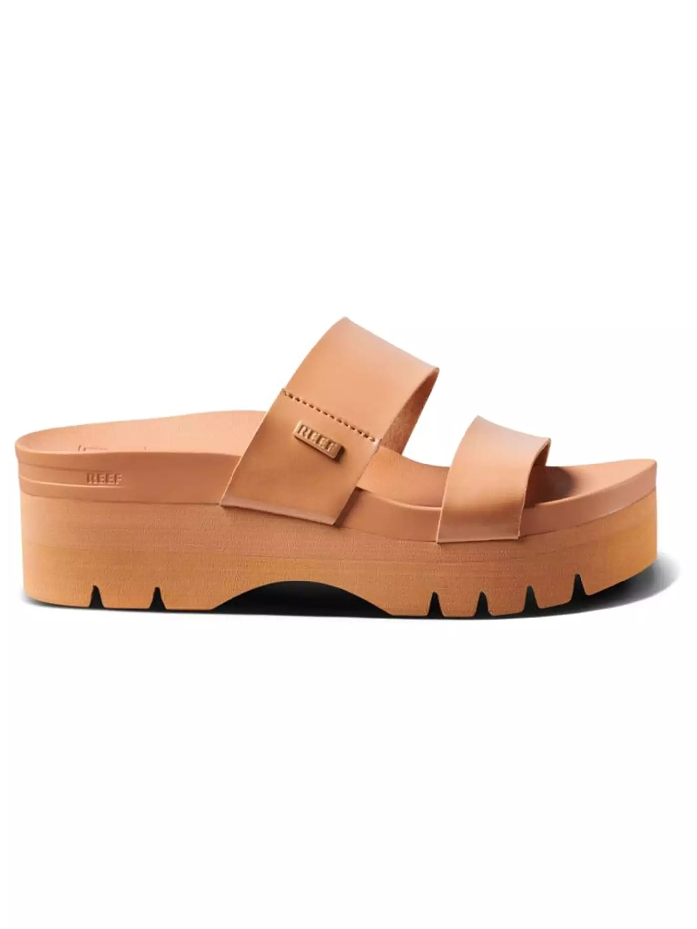 Cushion Vista Higher Natural Patent Sandals