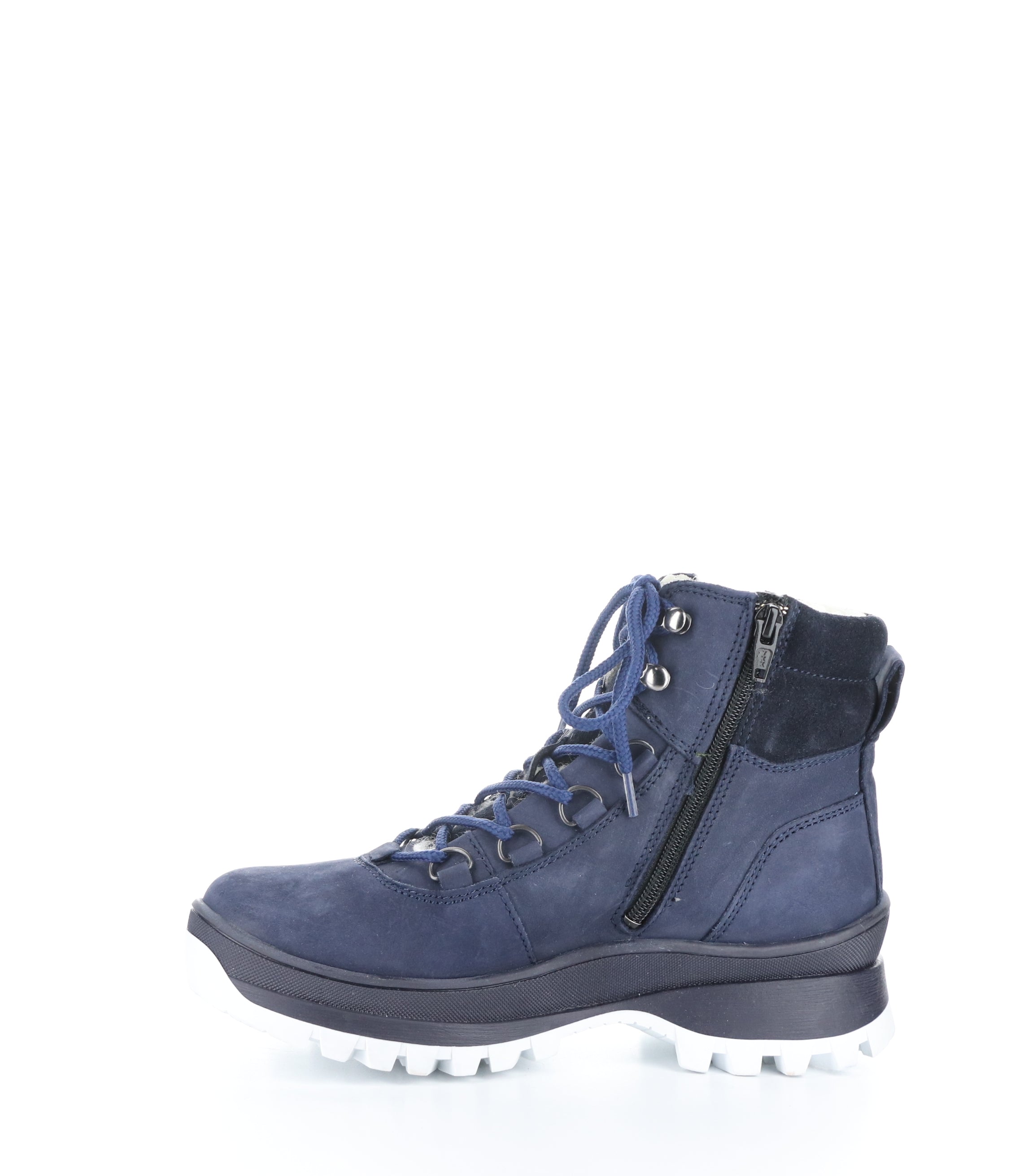 DIAS NAVY Round Toe Boots