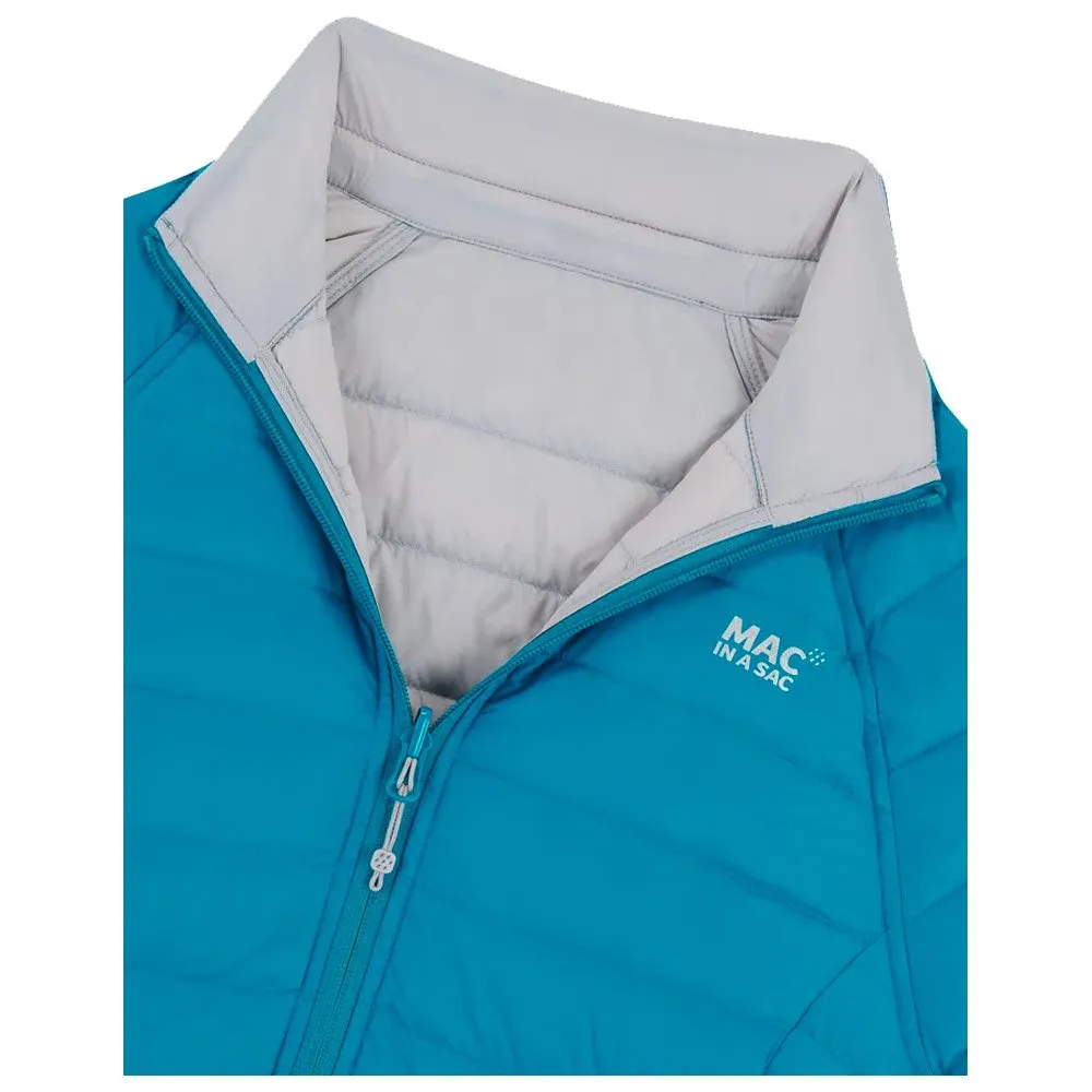 Down jackets MAC IN A SAC ---Polar Women Light Petrol Soft Grey 