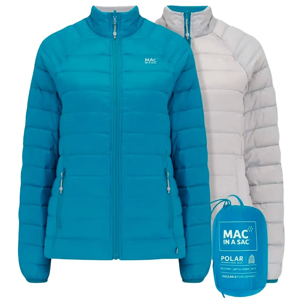 Down jackets MAC IN A SAC ---Polar Women Light Petrol Soft Grey 