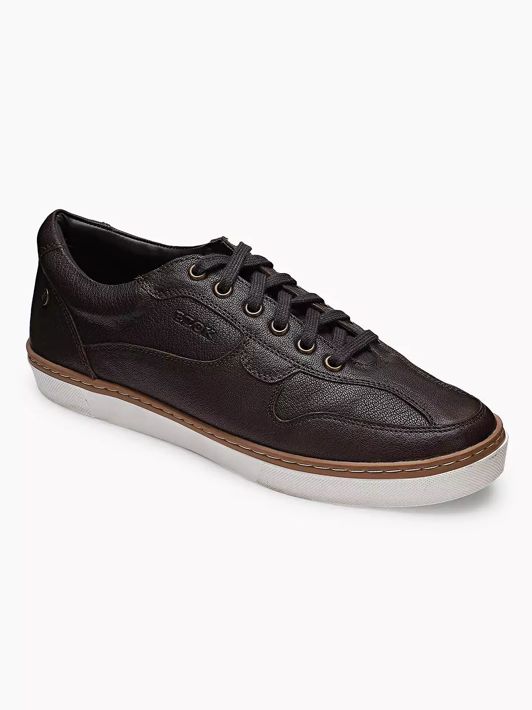 Ezok Men Sandy 2193 Brown Leather Sneakers