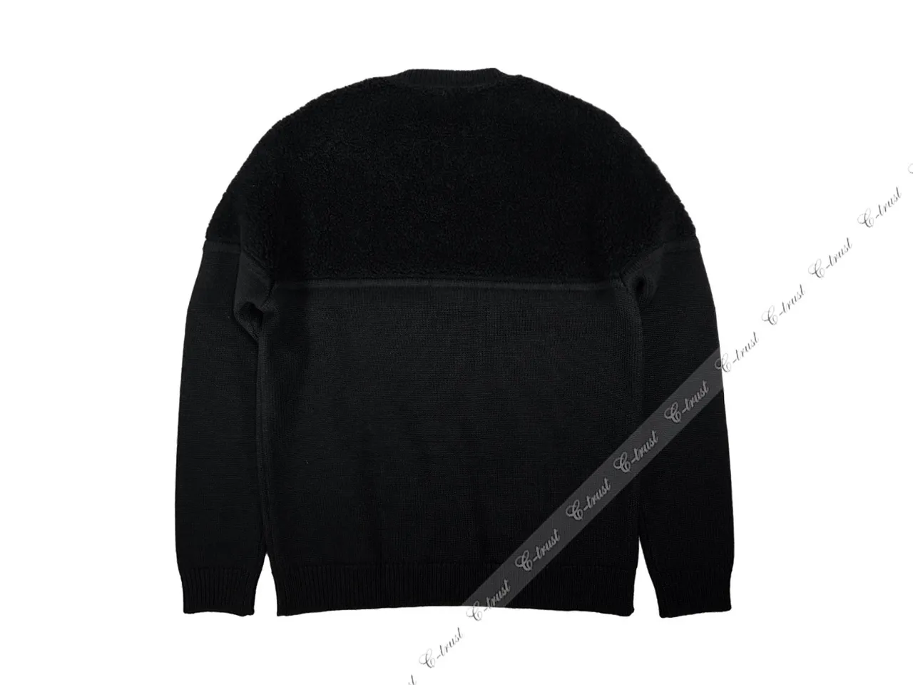 FENDI  |Crew Neck Wool Street Style Long Sleeves Plain Logo Luxury