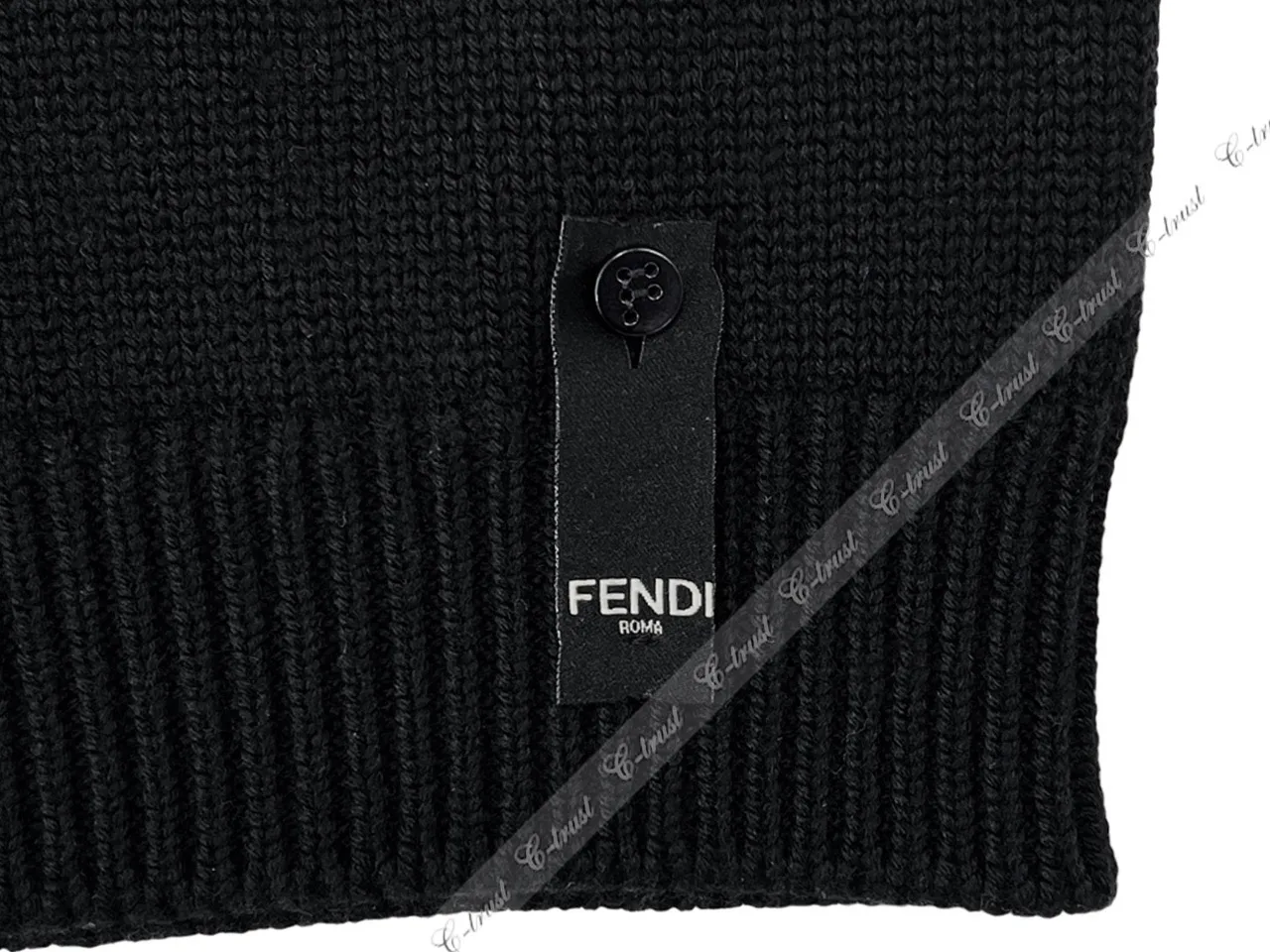 FENDI  |Crew Neck Wool Street Style Long Sleeves Plain Logo Luxury