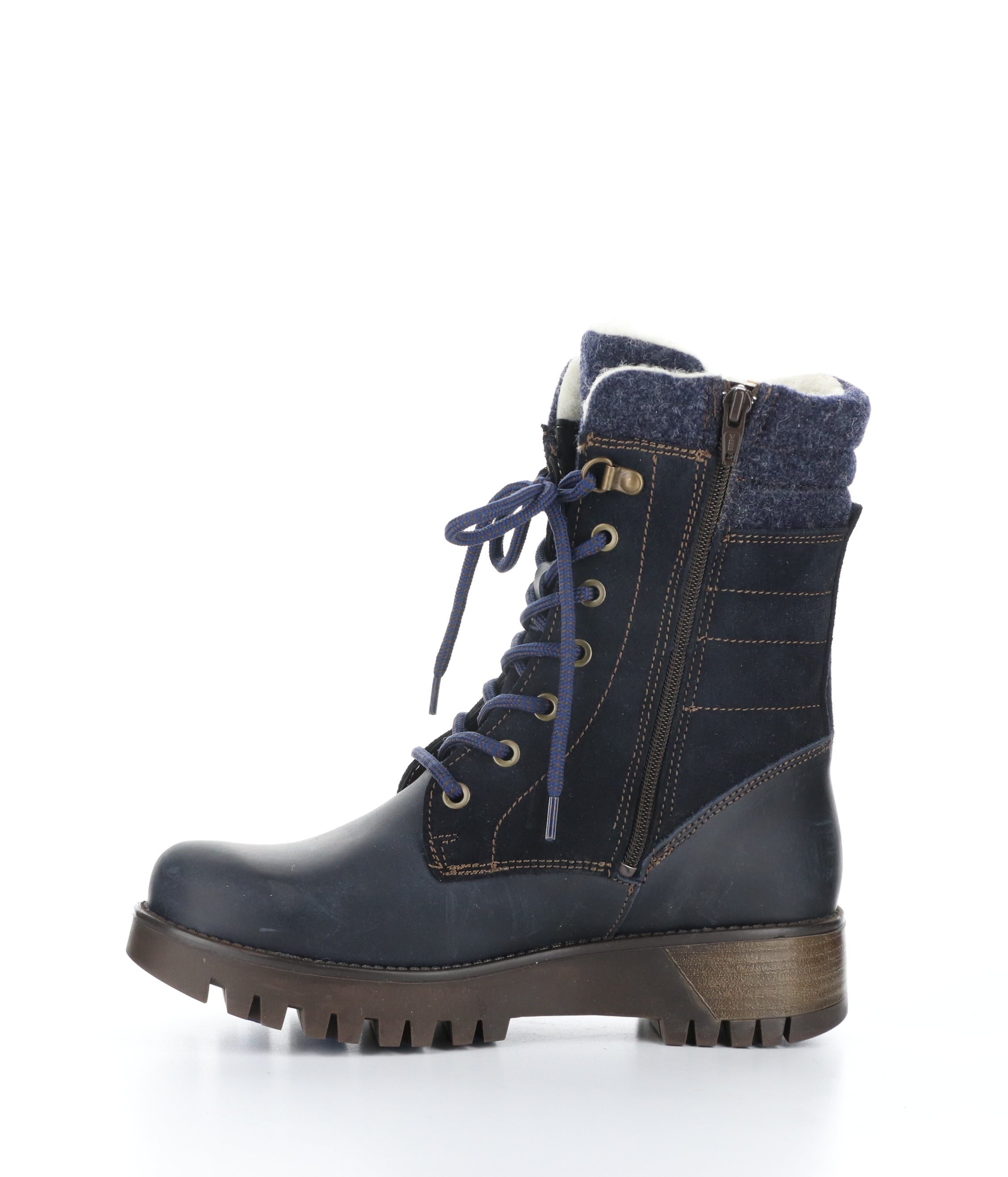 GALA PRIMA NAVY Round Toe Boots