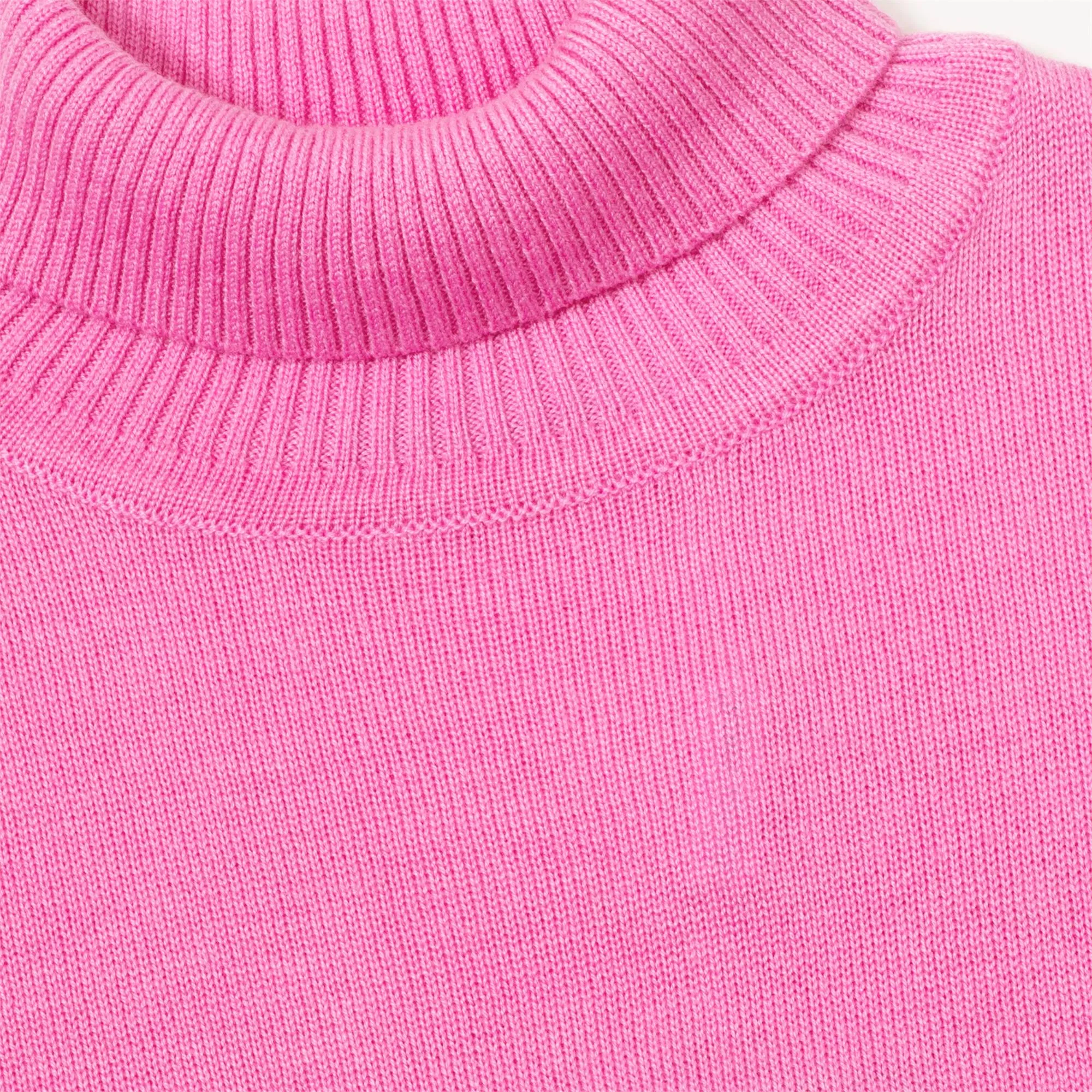 Green Lamb Knox Cashmere Mix Ladies Golf Roll Neck Bubble Gum