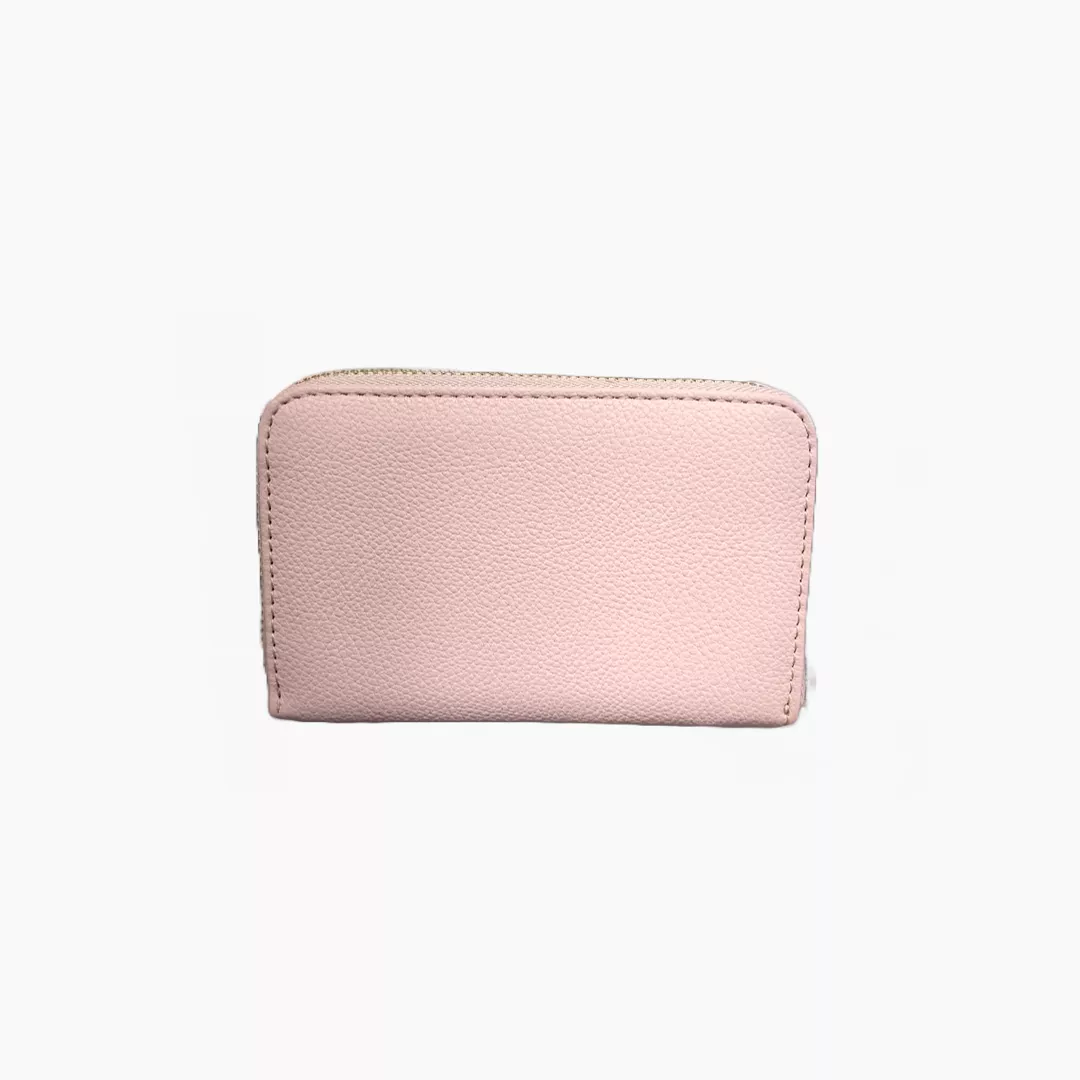 GUESS MERIDIAN TRIANGLE LOGO ROSE WALLET