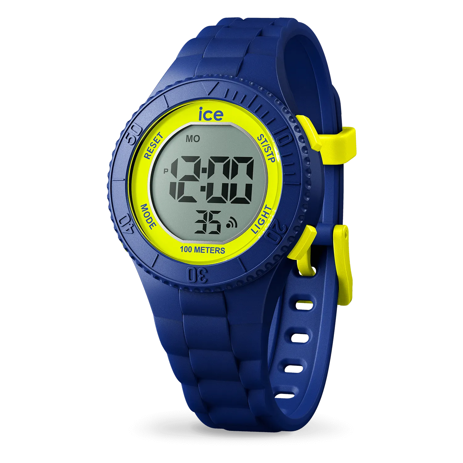 Ice - Digital Navy Yellow Small Watch