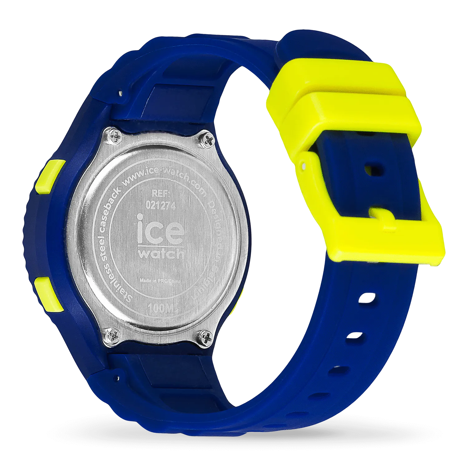 Ice - Digital Navy Yellow Small Watch