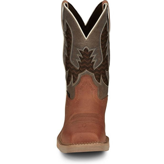 Justin Men's Bolt 11 Nano Comp Toe Western Work Boot -Brown- SE4111