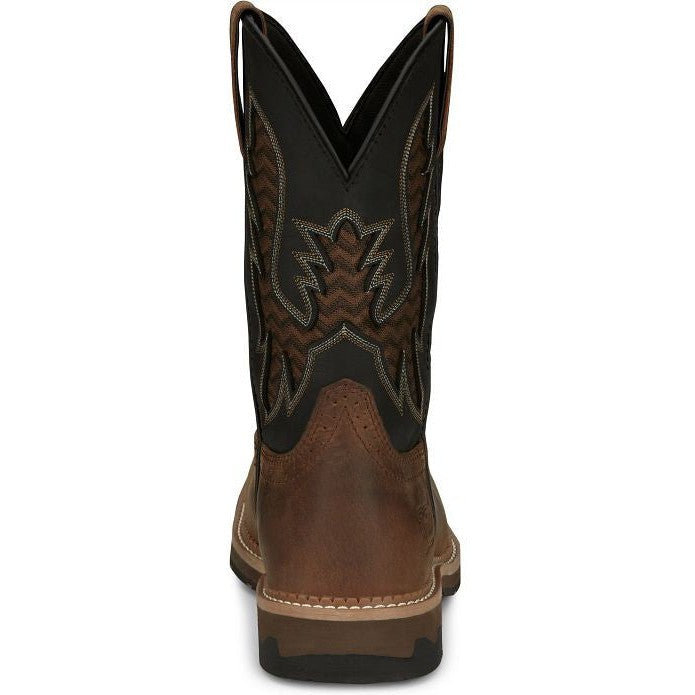 Justin Men's Bolt 11 Nano CT Western Work Boot -Brown- SE4113