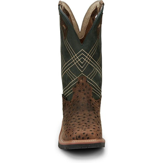 Justin Men's Dalhart 12 Nano Comp Toe Western Work Boot -Brown- SE4217