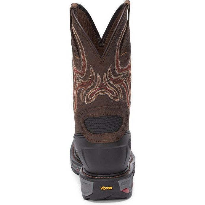 Justin Men's Driscoll 11 Western Work Boot - Pecan Brown - WK2110