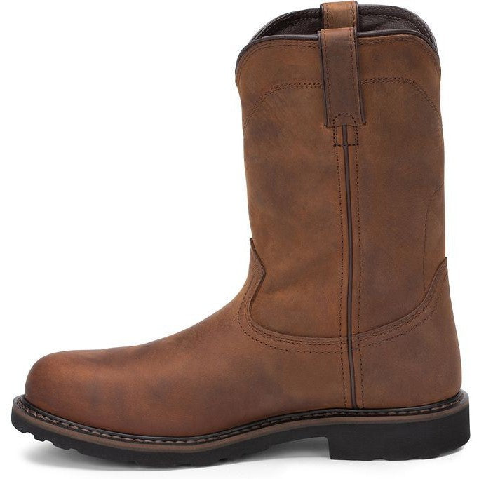 Justin Men's Drywall 10 Steel Toe WP Western Work Boot -Brown- SE4961