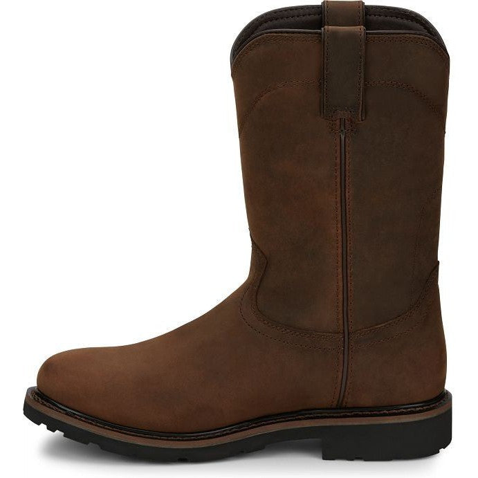 Justin Men's Drywall 10 Waterproof Western Work Boot -Brown- SE4960