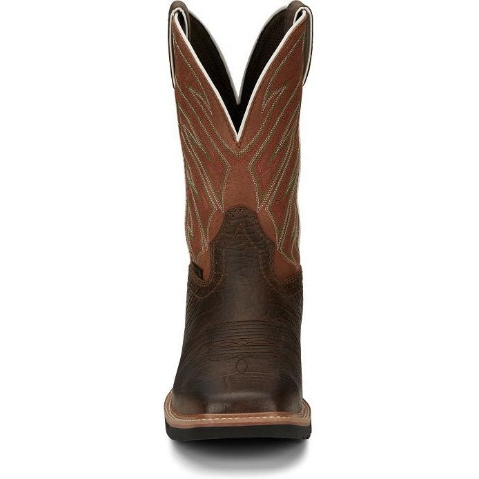 Justin Men's Electrician 11 ST Western Work Boot -Brown- SE4561