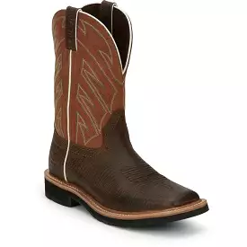 Justin Men's Electrician 11 Western Work Boot - Brown - SE4560